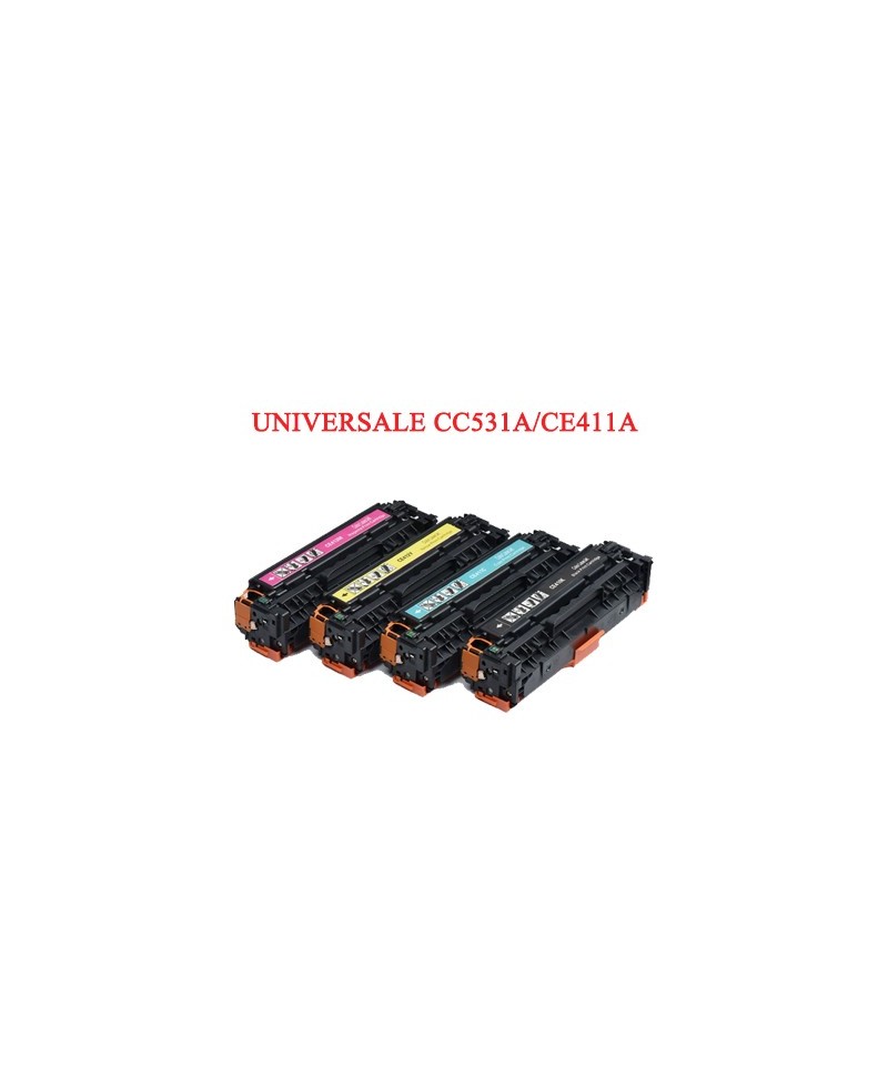 Toner universale per HP CC531A 304A CE411A 305A CF381A Canon 718 ciano 2800pag. Toner Compatibili shop ieginformatica