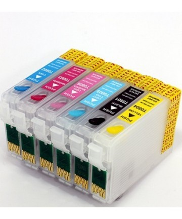 Cartuccia ricaricabile vuota per Epson T804 giallo con chip autoreset Toner Compatibili shop ieginformatica